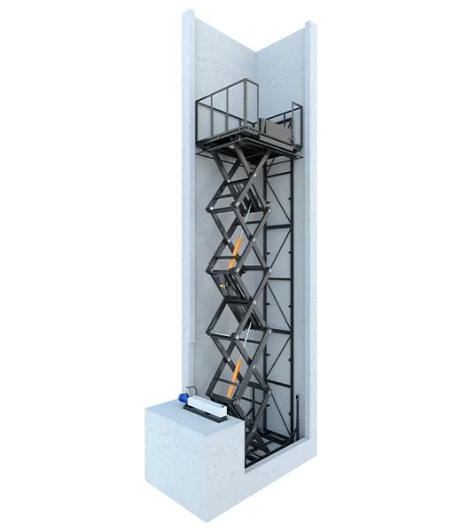 Стационарный ножничный подъемник 2000 кг, 12 м Фото в Омске